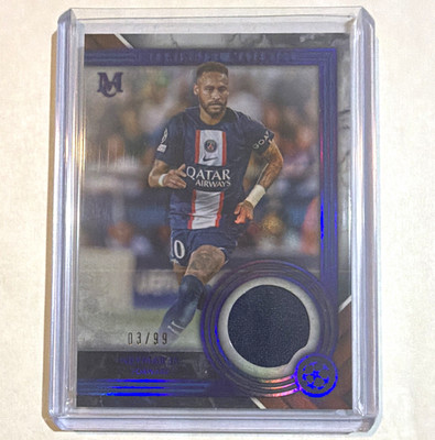 Topps Museum Collection UCL 2022-23 Neymar Jr PSG MMR-NJ Amethyst Relic /99