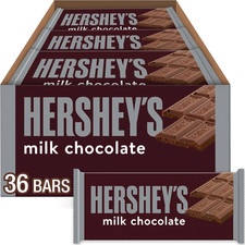 Hersheys Milk Chocolate Candy, Bars 1.55 oz, ...