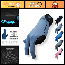 3 Finger Pool Glove for Left Hand - Durable Snooker Cue Billiards Glove, Unisex