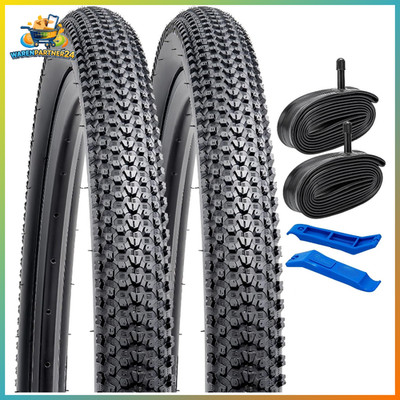 24'' Faltbare Fahrradreifen 2 Stück 24x1.95 + 2 Schlauch AV32mm Ventil
