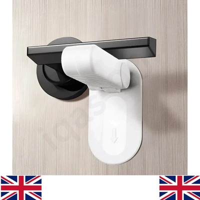 Child Baby Safety Door Lever Lock Anti-Open Handle Proof Lock Hidden Button 1PC