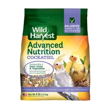 Wild Harvest Advanced Nutrition Cockatiel Bird Food, Seed, Grain and Vegetable M