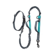 New Retractable Hands Free Dog Leash For Running Double Handles Elastic Cord