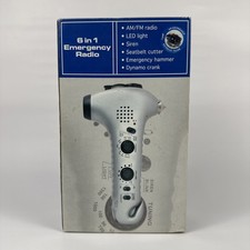 6 In 1 Survival Emergency Am/Fm Radio Siren Light Hammer Seat Belt Cutter