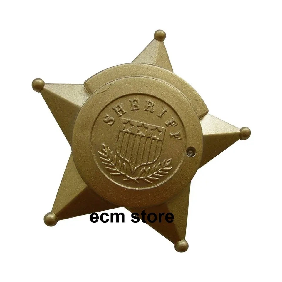EDISON Etoile du sherif accessoire déguisement imitation policier 1pc jouet/PAL3 - Photo 1/1