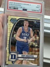 2024-25 Bowman Chrome U 1st Bowman Kon Knueppel Superfractor #1/1 PSA 9