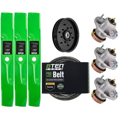 Deck Rebuild Kit Blade Spindle Belt Idler for John Deere X320 X340 54 Inch