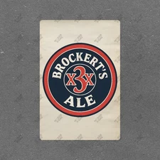 Vintage Style Brockerts Ale Metal Sign Beer Garage Decor Man Cave Bar #461326