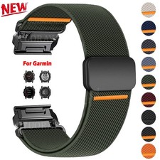 Quick Fit Nylon Watch Band Strap For Garmin Fenix 8 7 7X/6 6X/5 5X Plus/3HR/Epix