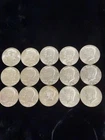 1965-1967 Kennedy Half Dollars 50c 40% Silver 15 Coin lot