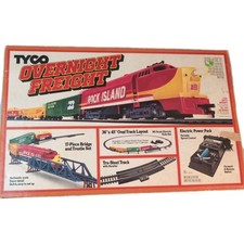Buy Vintage Toys like Tyco HO Overnight Freight Rock Island Sharknose Train S from eBay