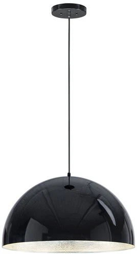 ET2 Hemisphere 24" Wide Gloss Black LED Pendant Light - Picture 1 of 6