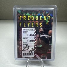 2020-21 Panini NBA Hoops Frequent Flyers Explosion /89 Derrick Jones Jr. Signed