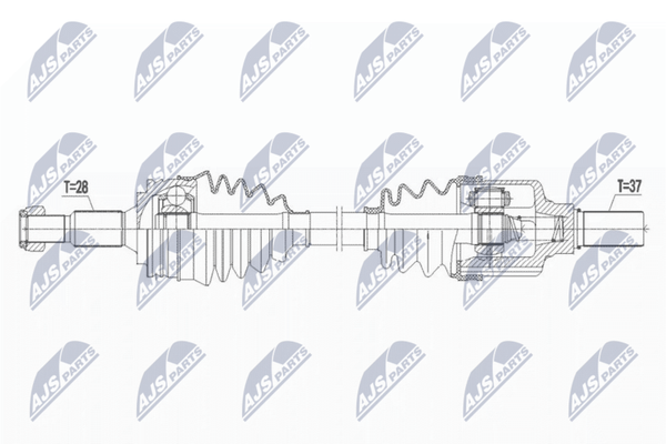 NTY NPW-PE-067 Antriebswelle Vorne Rechts FüR Peugeot-image