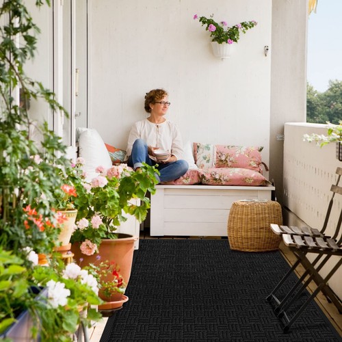 Front Door Mat, Heavy Duty Durable Welcome Mat for Outdoor Indoor, Dirt Trapp... - Picture 8 of 9