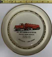 M. C. NOTTINGHAM CO OF SO CAL Advertising ashtray. OTTO POLZIN-JOHN MCGRANE.