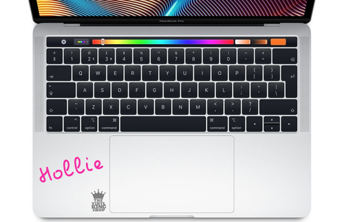 Personalised Name Sticker Island Font - Laptop Vinyl Custom Decal Mac touch pad - Picture 12 of 12