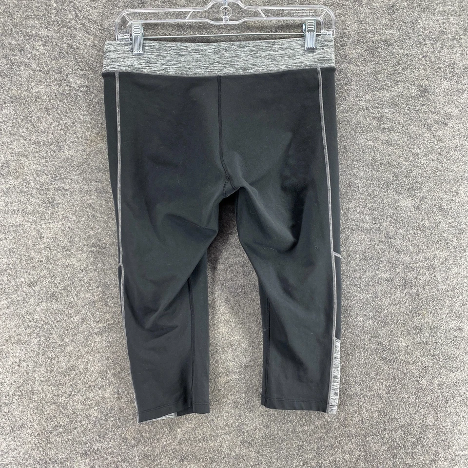 BCG Activewear Leggings Women M Medium Black Mid Rise Capri Skinny Pull On - Image 2 of 4