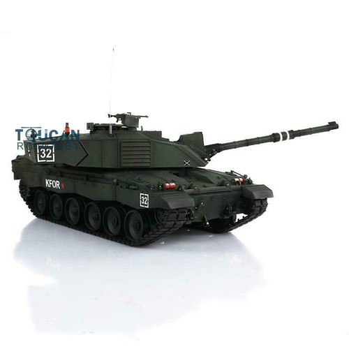 Tanque de radiocontrol Henglong 1/16 7.0 Challenger II 3908 360° torreta ruedas de metal pistas - Imagen 2 de 7