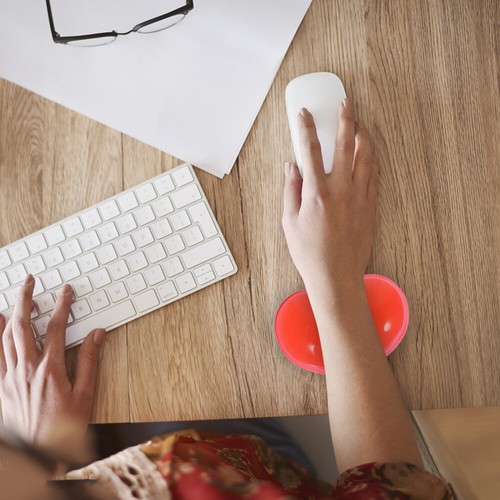 2pcs Mouse Wrist Rest Silicone Ergonomic Wrist Pad Mouse Pad Wrist Support - Afbeelding 8 van 10