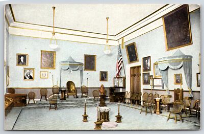 Alexandria Virginia~East Interior View Alexandria Washington Lodge~Vtg Postcard