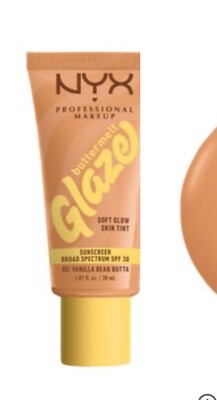 NYX PROFESSIONAL MAKEUP Buttermelt Glaze Soft Glow Skin Tint + SPF 30 02 Vanilla