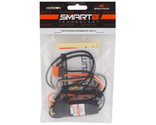 Spektrum RC Avian 45A 3-4S Smart Lite Brushless ESC RC Speed Control SPMXAE45B - 第 1/3 張圖片