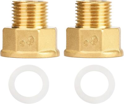 Messing Reduzierstück IG x AG Reduzierung Übergang Gewinde Fitting mit Dichtring