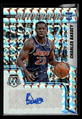 2021 Panini Mosaic #RAM-CBS Charles Bassey Rookie Auto Philadelphia 76ers