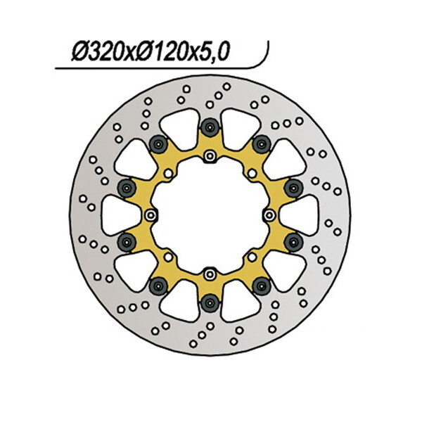 722 NG DISCO FRENO ANT per HUSQVARNA 510 TXC Cross Country 2008-2010