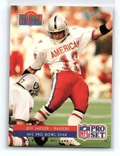 1992 Pro Set Jeff Jaeger Los Angeles Raiders #385
