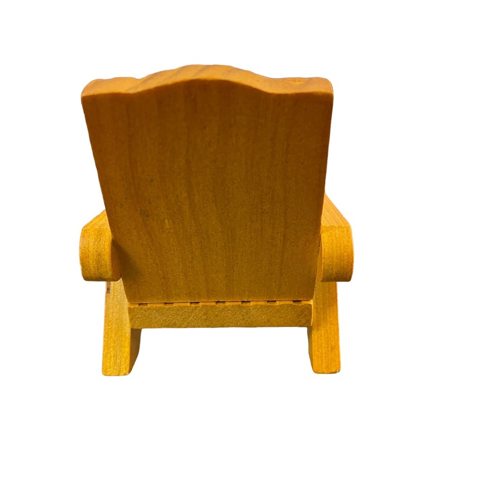 Doll house Adirondack Chair Wood Patio Deck Dollhouse furniture small