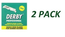 Derby Professional Single Edge Razor Blades, 100 Count 2 Pack