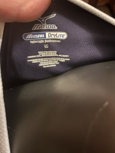Camicia donna Mizuno Drylite scollo a V senza maniche pallavolo atletica blu navy taglia L - Foto 3 di 5