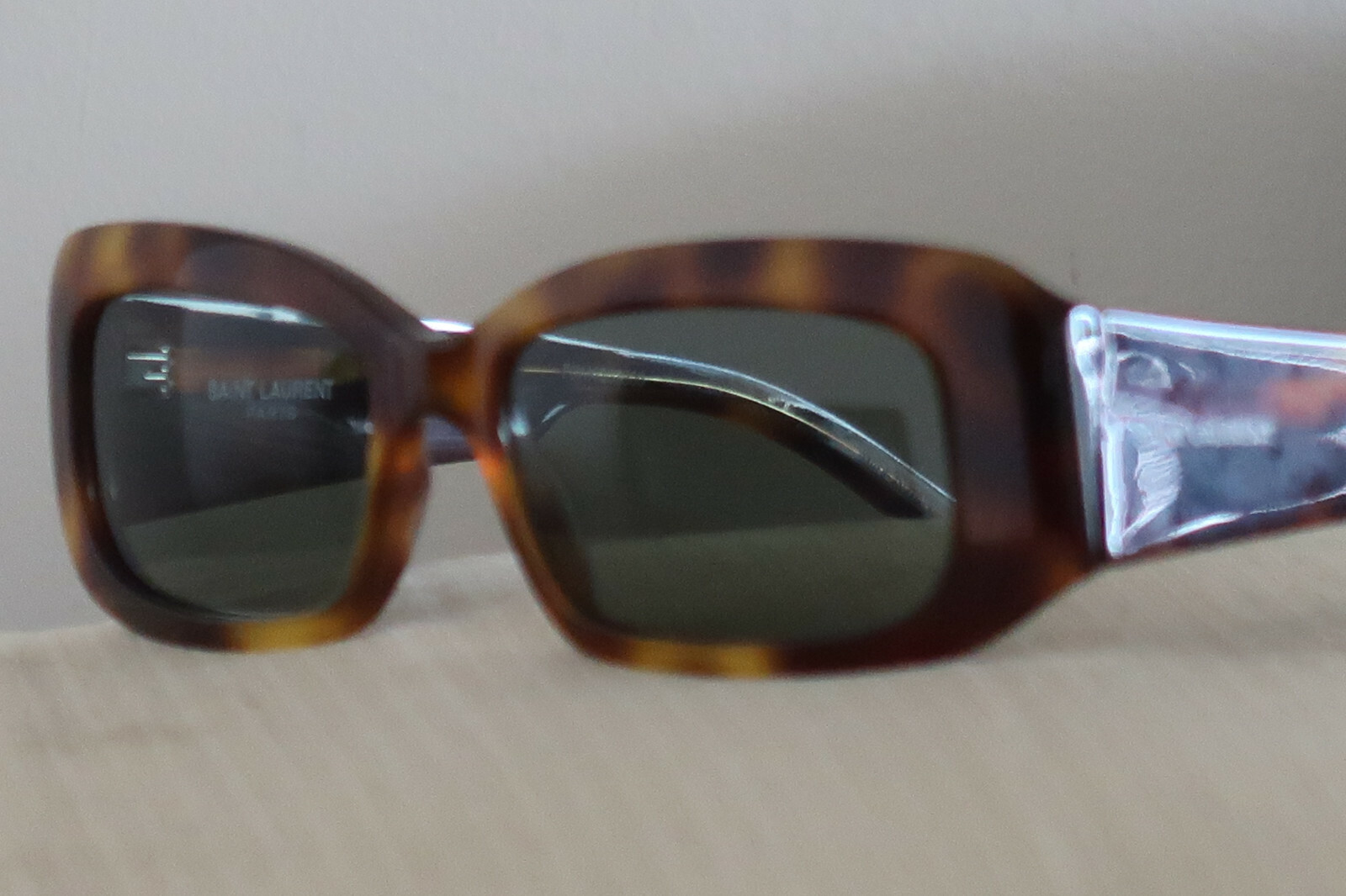 OCCHIALI DA SOLE SAINT LAURENT SL418 MARRONE TARTARUGA UNA MODA E HOLIDAY CLASSIC