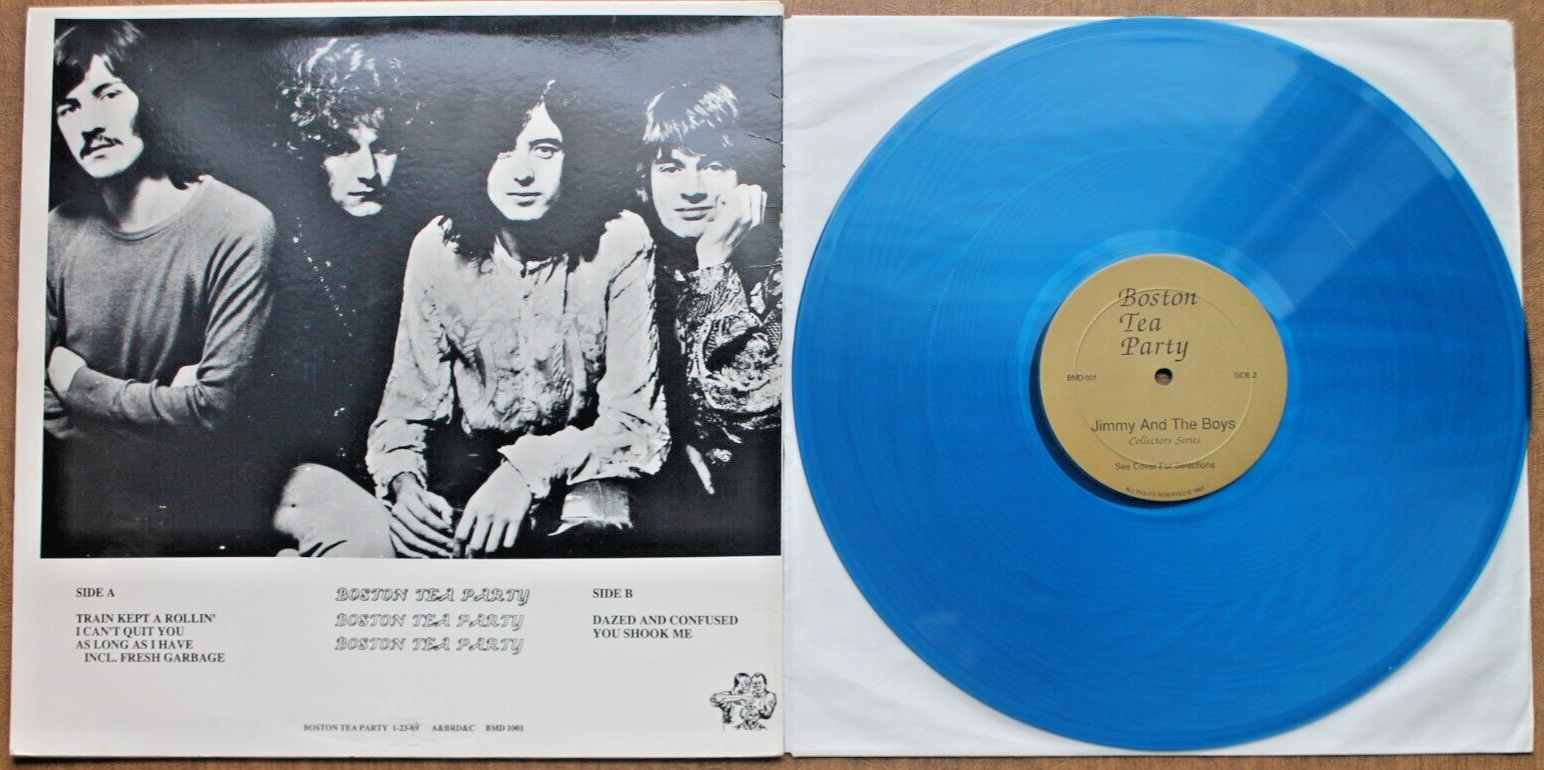 RARE LED ZEPPELIN LP LIVE AT BOSTON TEA PARTY BMD 1001 1969 BLUE