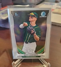 2014 Bowman Chrome Matt Chapman CDP21 Oakland A's
