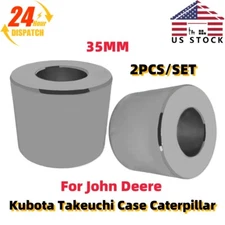 Excavator Bucket Bushing 35MM For John Deere Kubota Takeuchi Bosses Cat 2PCS