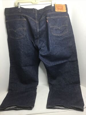 Levis 501 Jeans 50x30 Men’s Blue Denim Pants Button Fly Actual Measures  48X27 - Main Image
