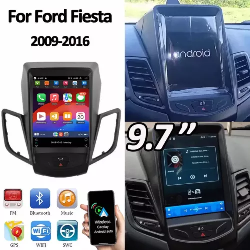UPGRADE 9.7" For Ford Fiesta 2009-2016 CarPlay Android 13 Car Stereo Radio GPS - Picture 17 of 18