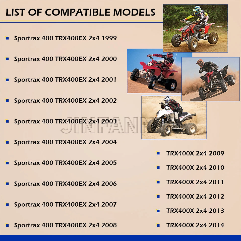 Eje de dirección y buje de dirección sello de cojinete para Honda TRX400EX TRX400X Foto 4 de 4