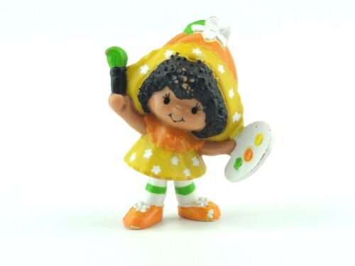 Fleur d'orange avec pinceau à peinture palette fraise shortcake miniature PVC 1981 - Photo 1/9