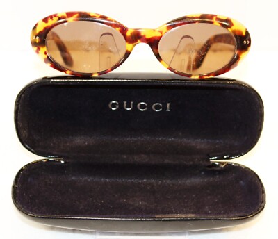 Gucci GG 2413/N/S 02Y Brown Tortoise Oval Sunglasses Frames 52-19