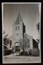 RPPC 1947 St. William's Roman Catholic Church Shelby MT Toole Co Montana