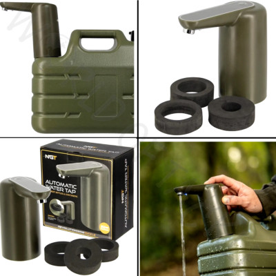 NGT Automatischer Wasserhahn für Wasserträger Karpfenangeln Nachtlicht USB Auto Tap