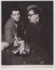 Original photo c.1948 Marcel Achard and Daniel Gelin - B.M. Bernand - 26x20