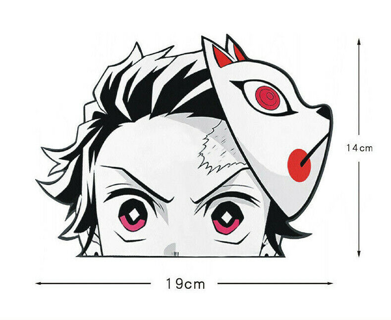 Demon Slayer Tanjiro Kamado Peeking Vinyl Decal Stickers Anime