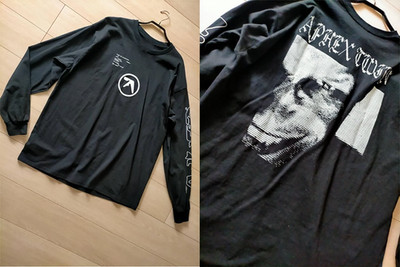 Rare Aphex Twin Import Long TEE men Black 2 SIDE S-5XL 14511