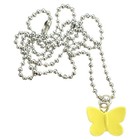 Yellow Butterfly Necklace & earrings made w/ Brick Butterflies & Ball Chain — photo 3