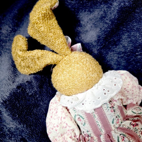 Vintage Mr & Mrs Bunny Rabbit Plush Stuffed Country Dressed 16" Sitters Easter - Picture 21 of 24